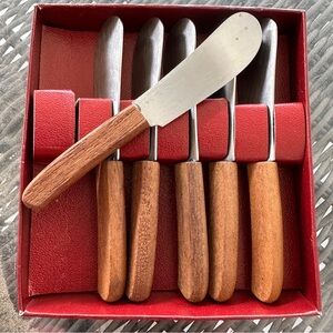 Set of 6 Japan Otagiri‎ Stainless Steel Appetizer Spreader Knife Set 65 / 4